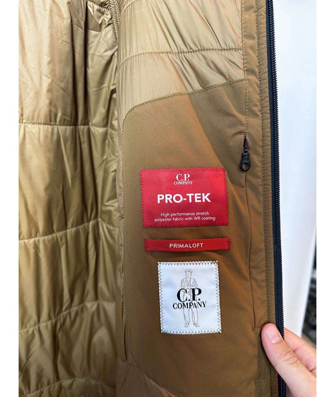 CP COMPANY Коричневая полиэстеровая куртка, фото 5