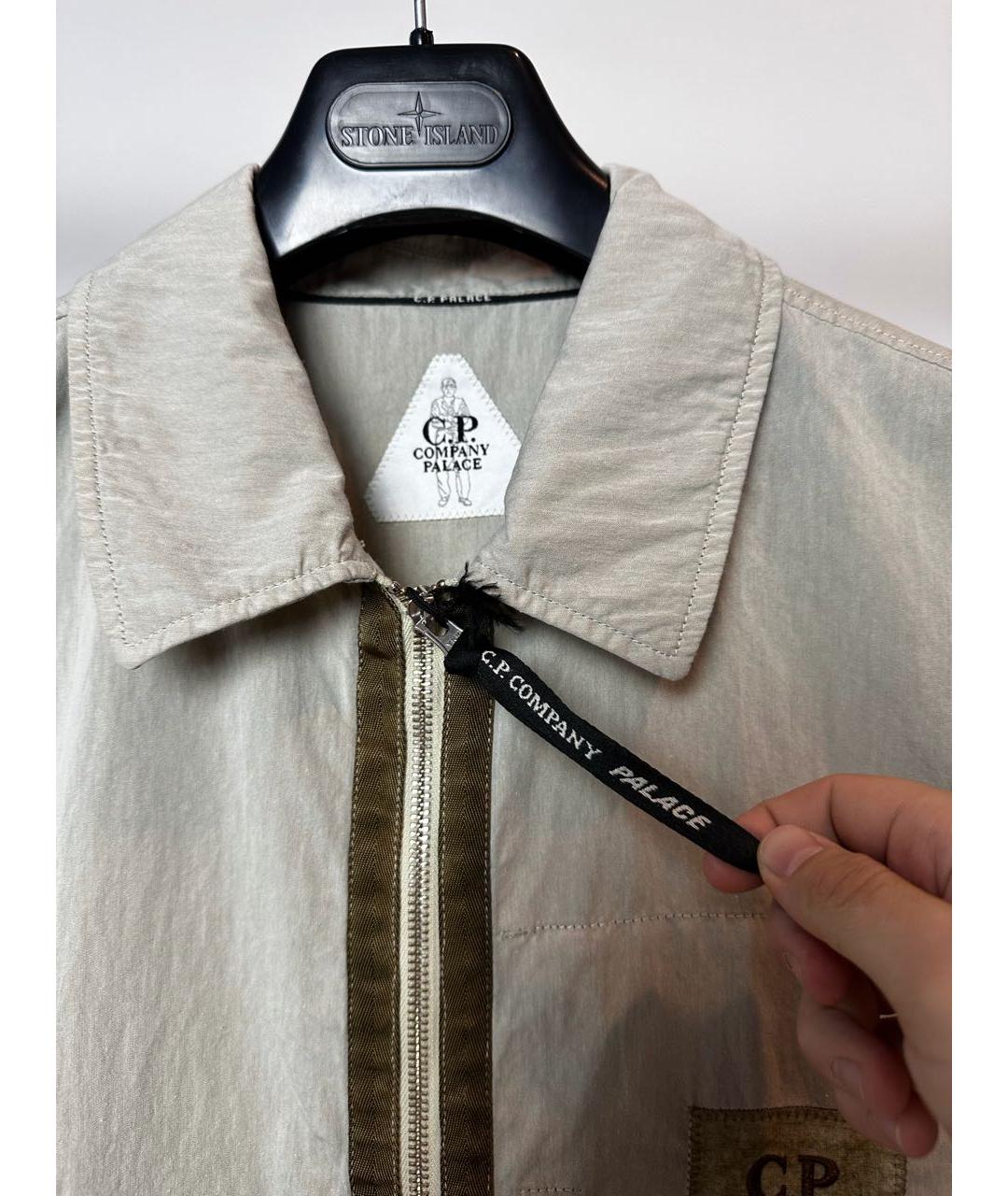 CP COMPANY Бежевая полиамидовая куртка, фото 2