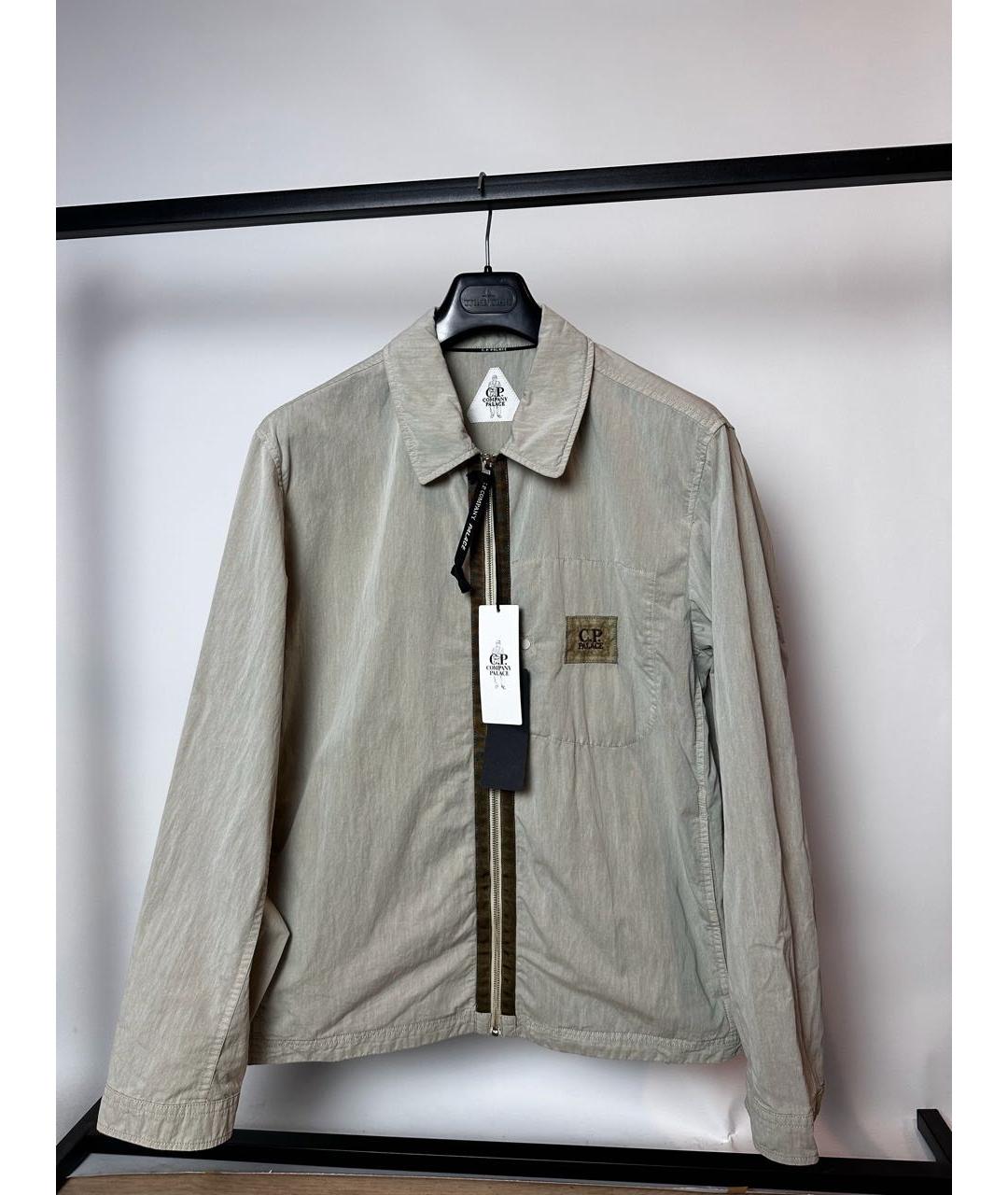 CP COMPANY Бежевая полиамидовая куртка, фото 8