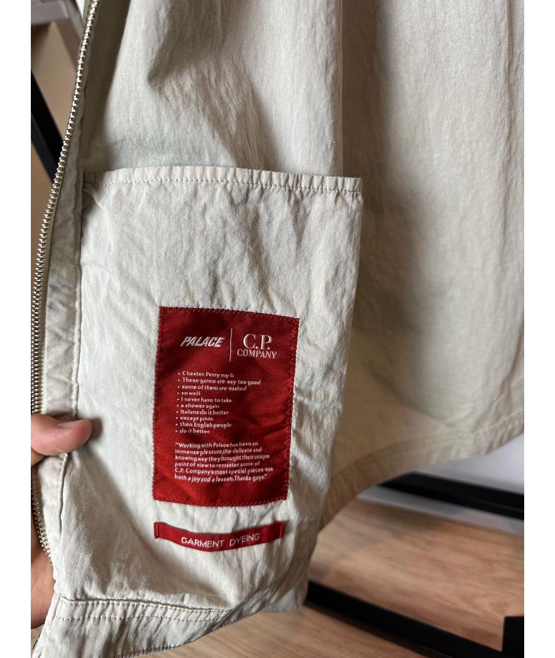 CP COMPANY Бежевая полиамидовая куртка, фото 3