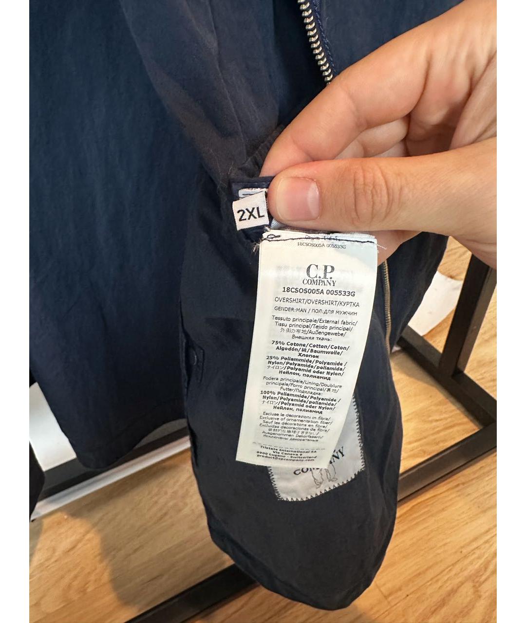 CP COMPANY Темно-синяя хлопковая куртка, фото 8