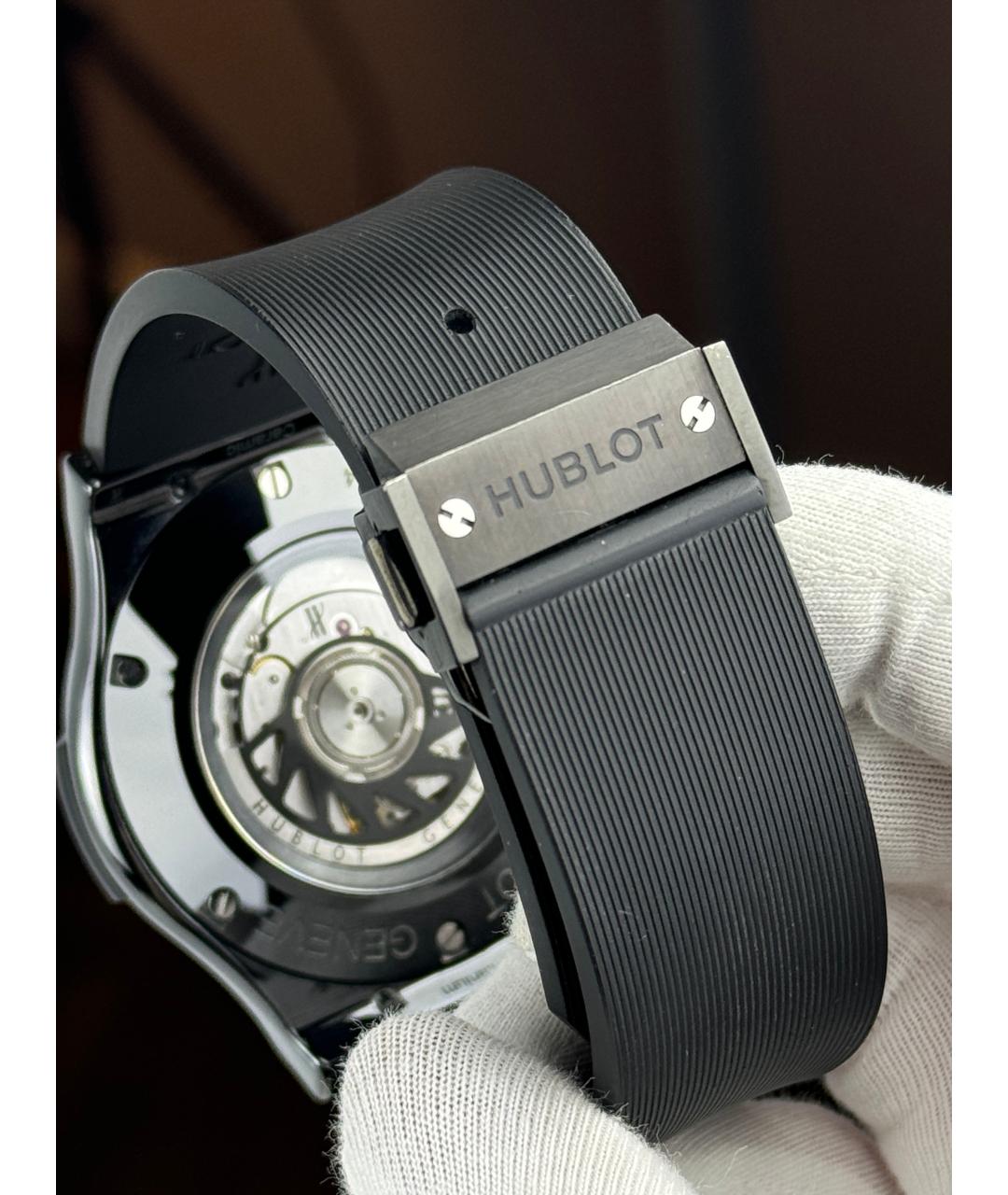 HUBLOT Черные керамические часы, фото 7