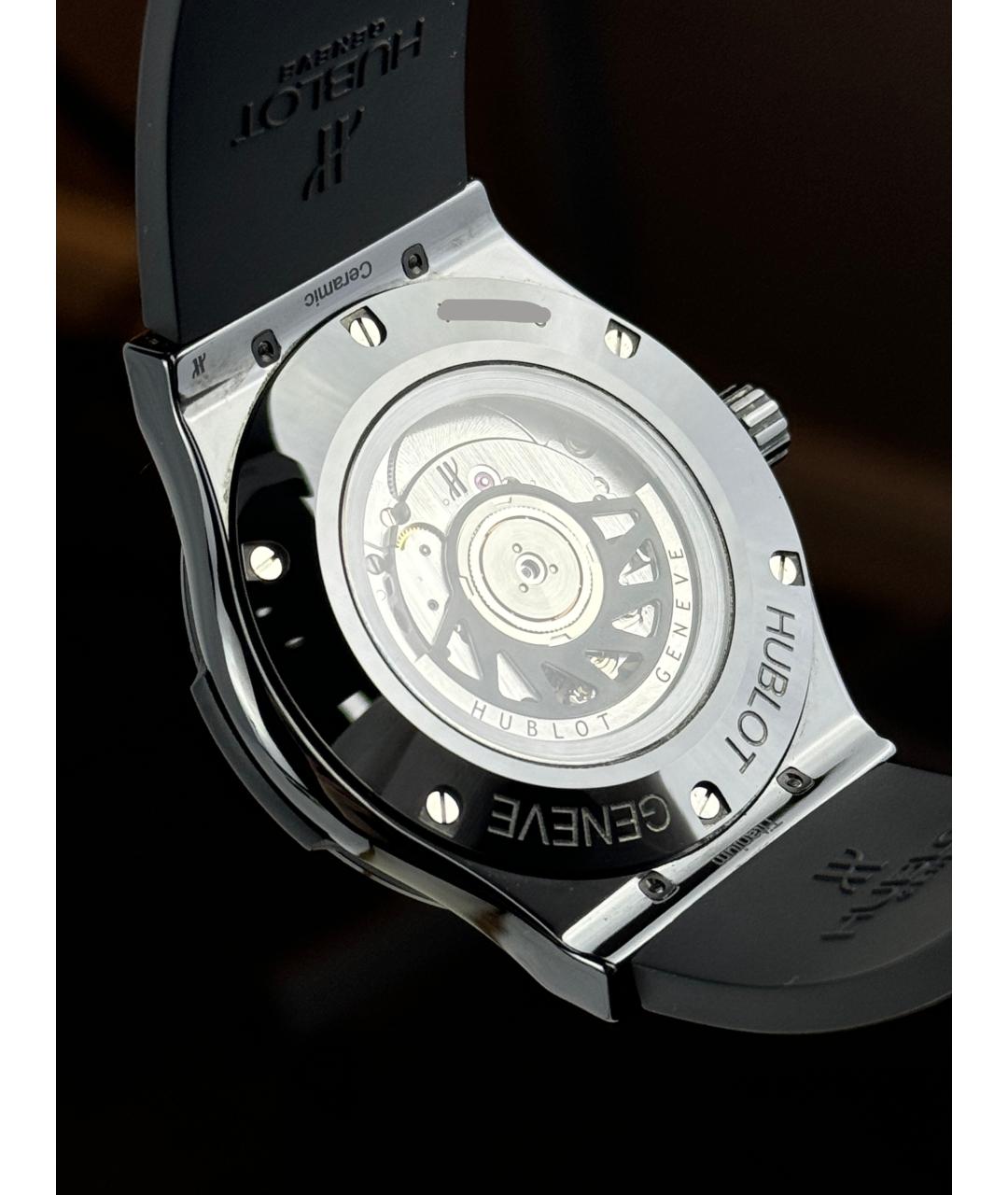 HUBLOT Черные керамические часы, фото 8