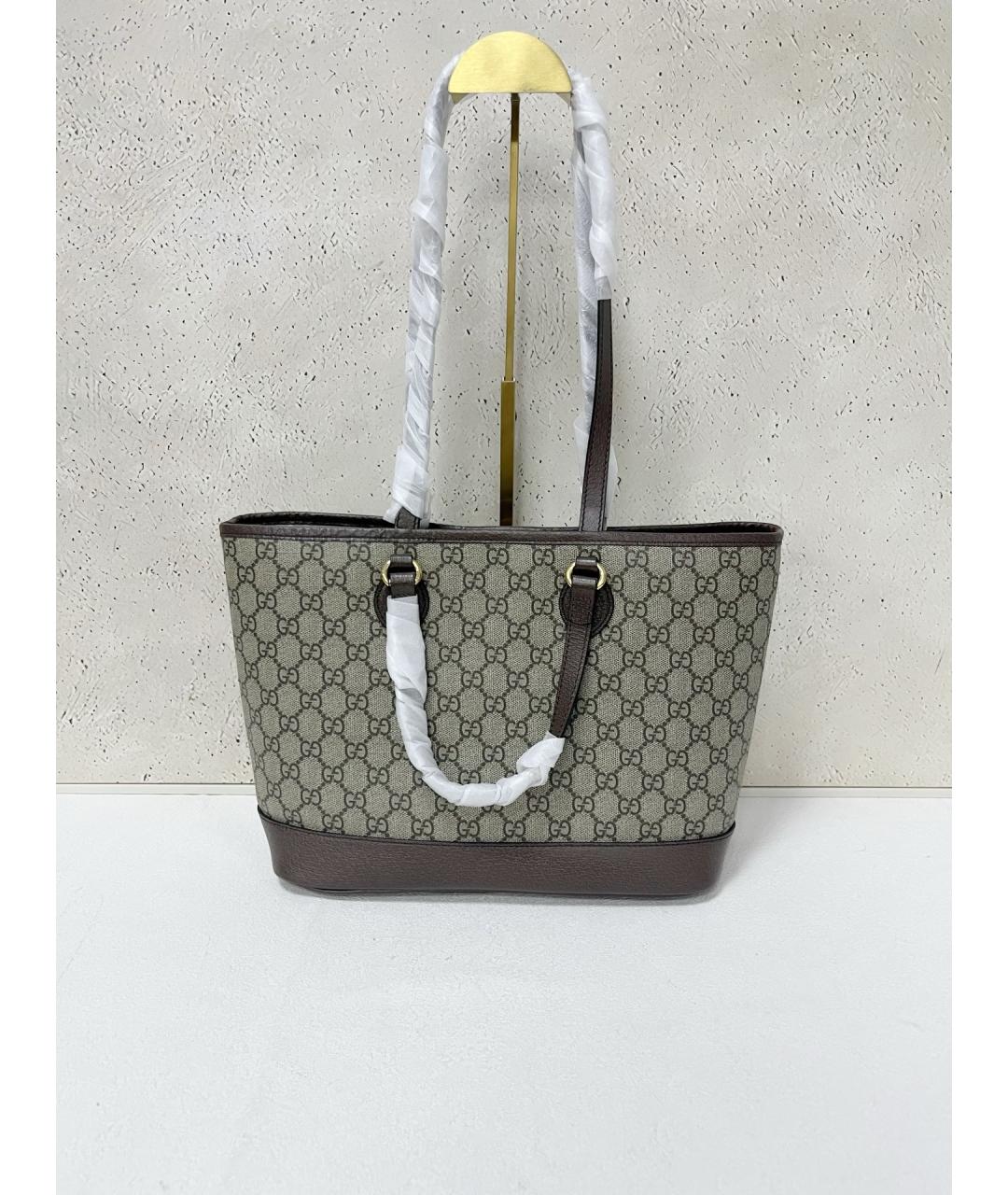 GUCCI Хаки сумка тоут, фото 2