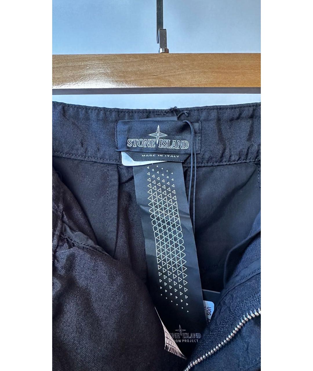 STONE ISLAND SHADOW PROJECT Черные полиэстеровые повседневные брюки, фото 8