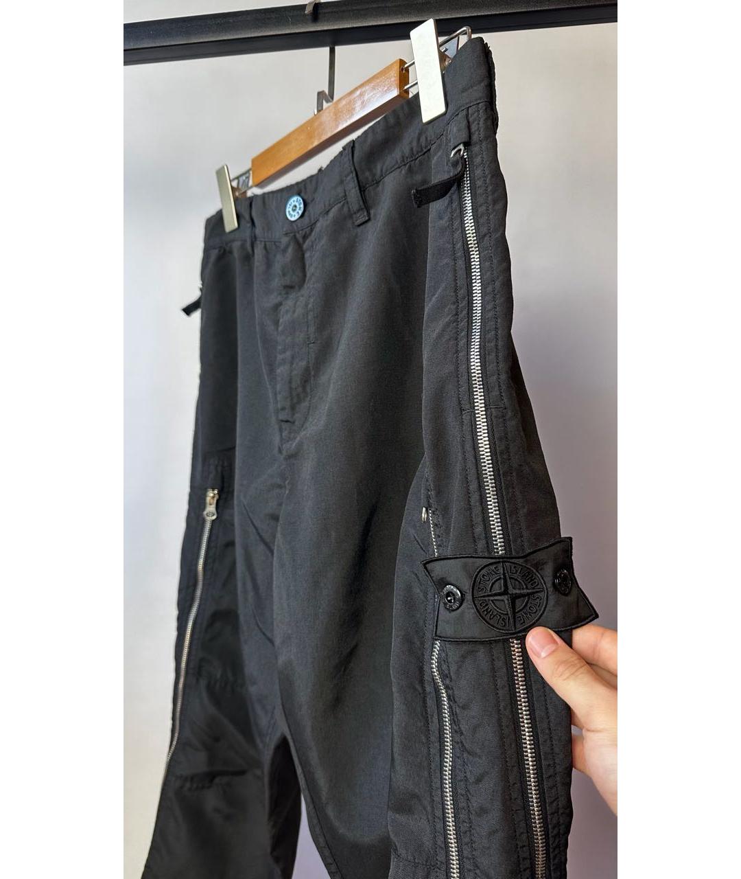 STONE ISLAND SHADOW PROJECT Черные полиэстеровые повседневные брюки, фото 4