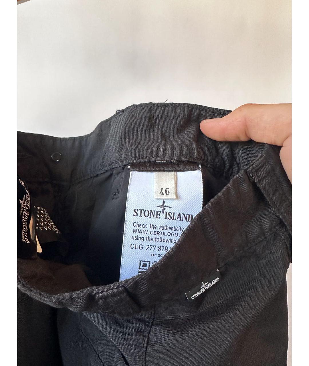 STONE ISLAND SHADOW PROJECT Черные полиэстеровые повседневные брюки, фото 7
