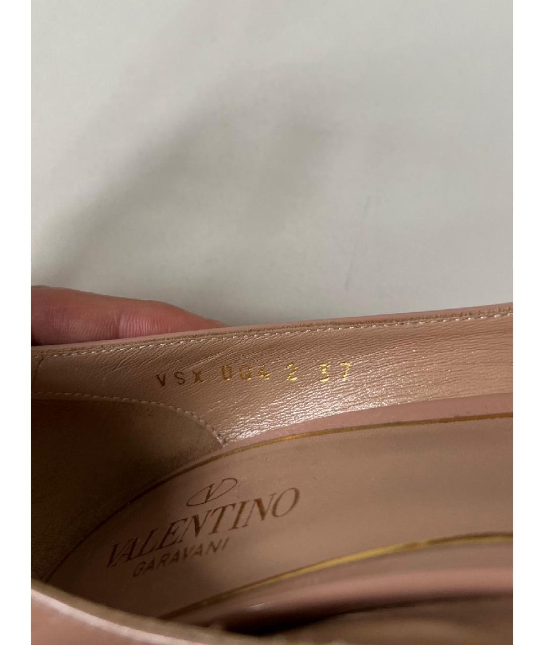 VALENTINO Бежевые туфли из лакированной кожи, фото 7