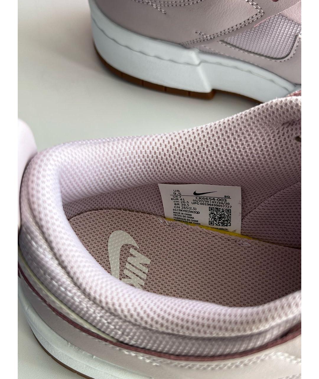 NIKE Розовые кожаные кеды, фото 5