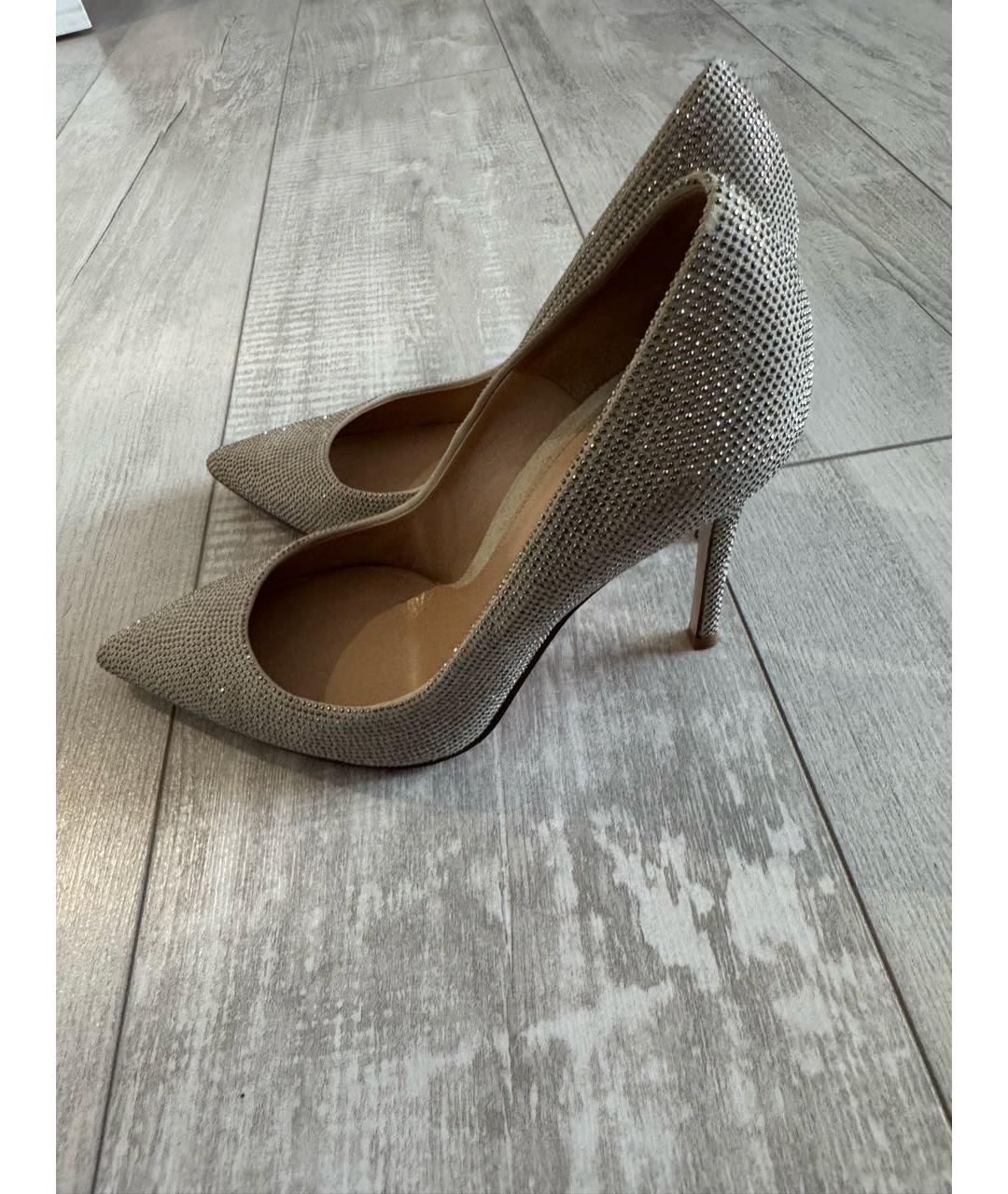 GIANVITO ROSSI Бежевые кожаные туфли, фото 5