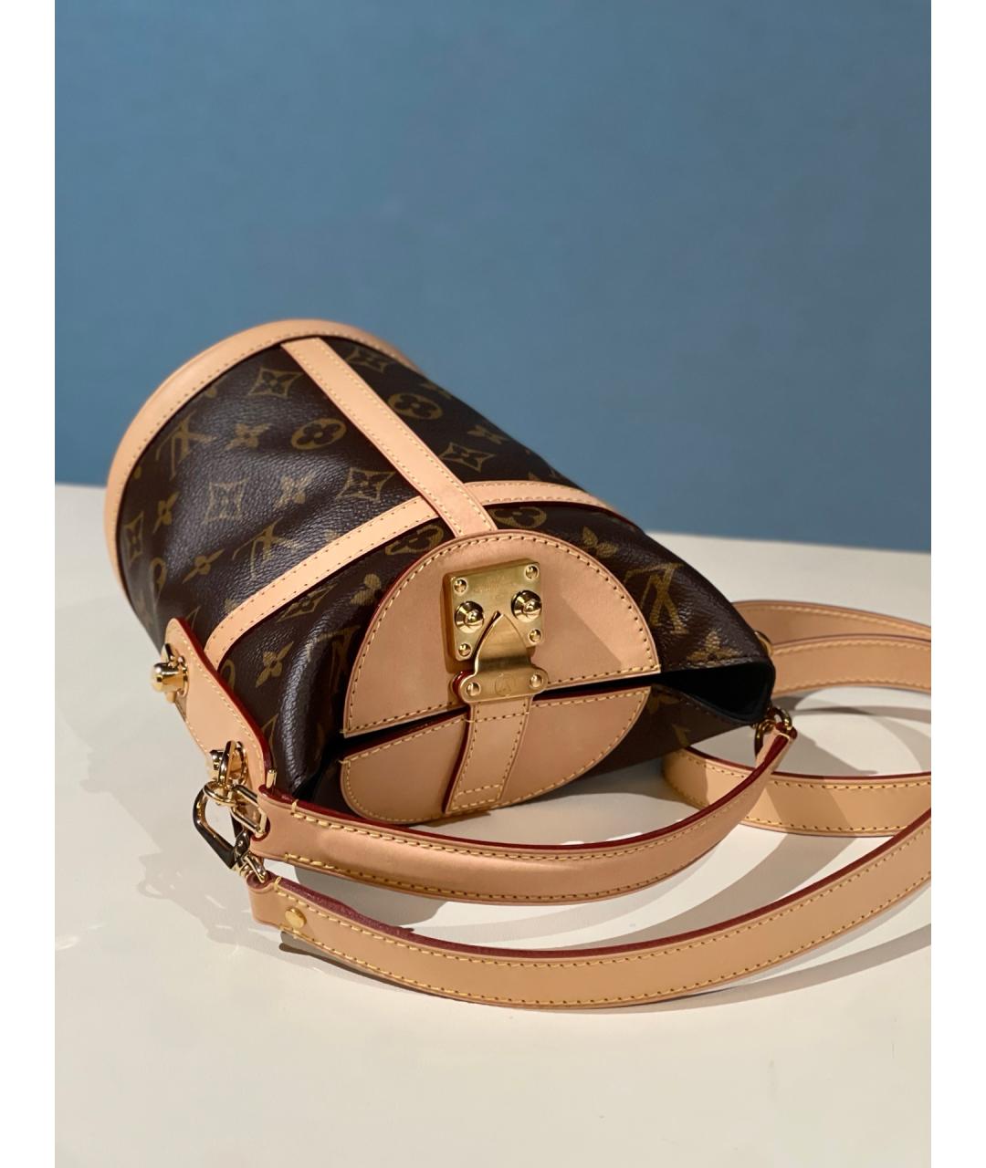 LOUIS VUITTON Коричневая сумка через плечо, фото 6