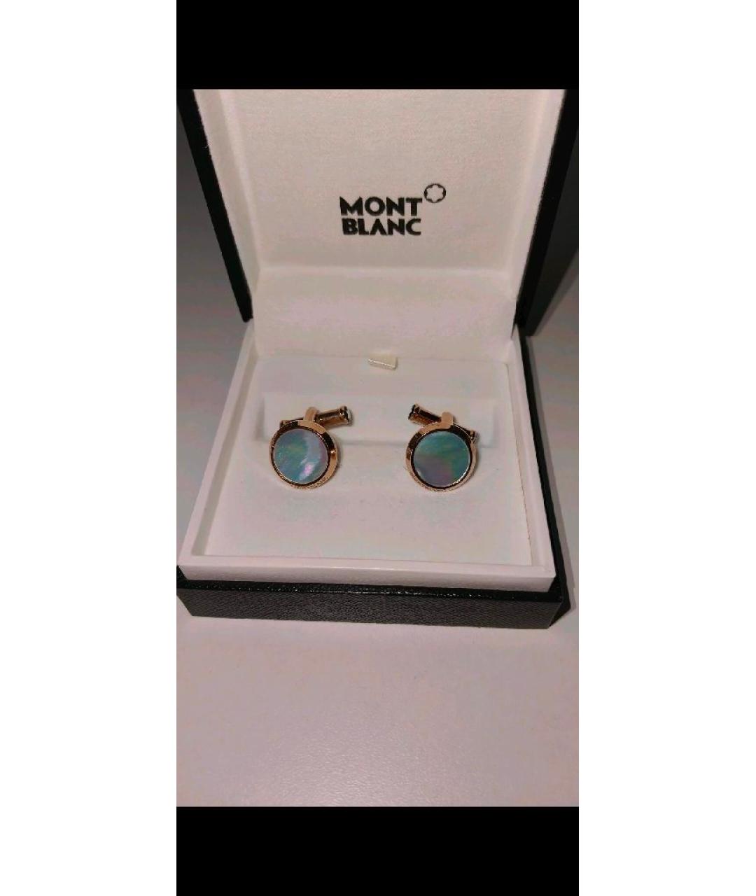 MONTBLANC Золотые запонки, фото 4