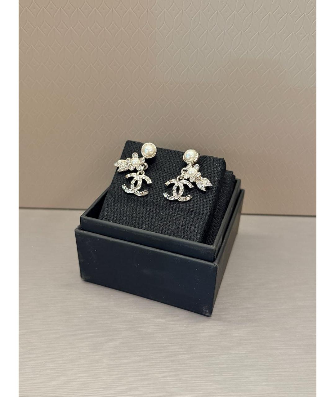 CHANEL Серебряные серьги, фото 4