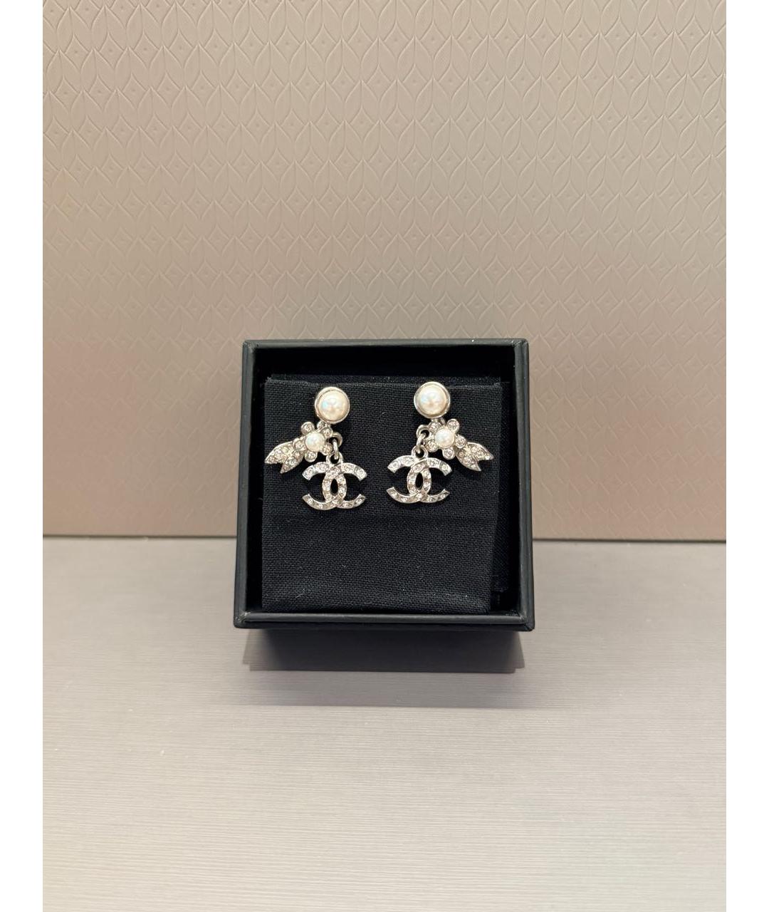CHANEL Серебряные серьги, фото 5