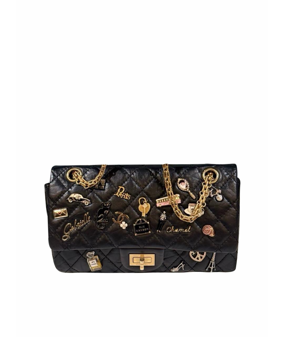 CHANEL Черная кожаная сумка через плечо, фото 1