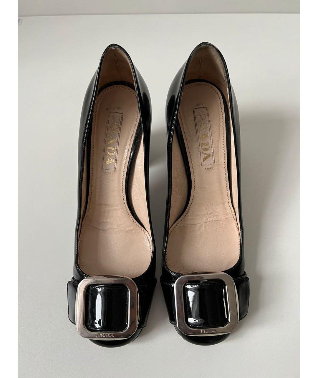 PRADA Черные туфли из лакированной кожи, фото 4