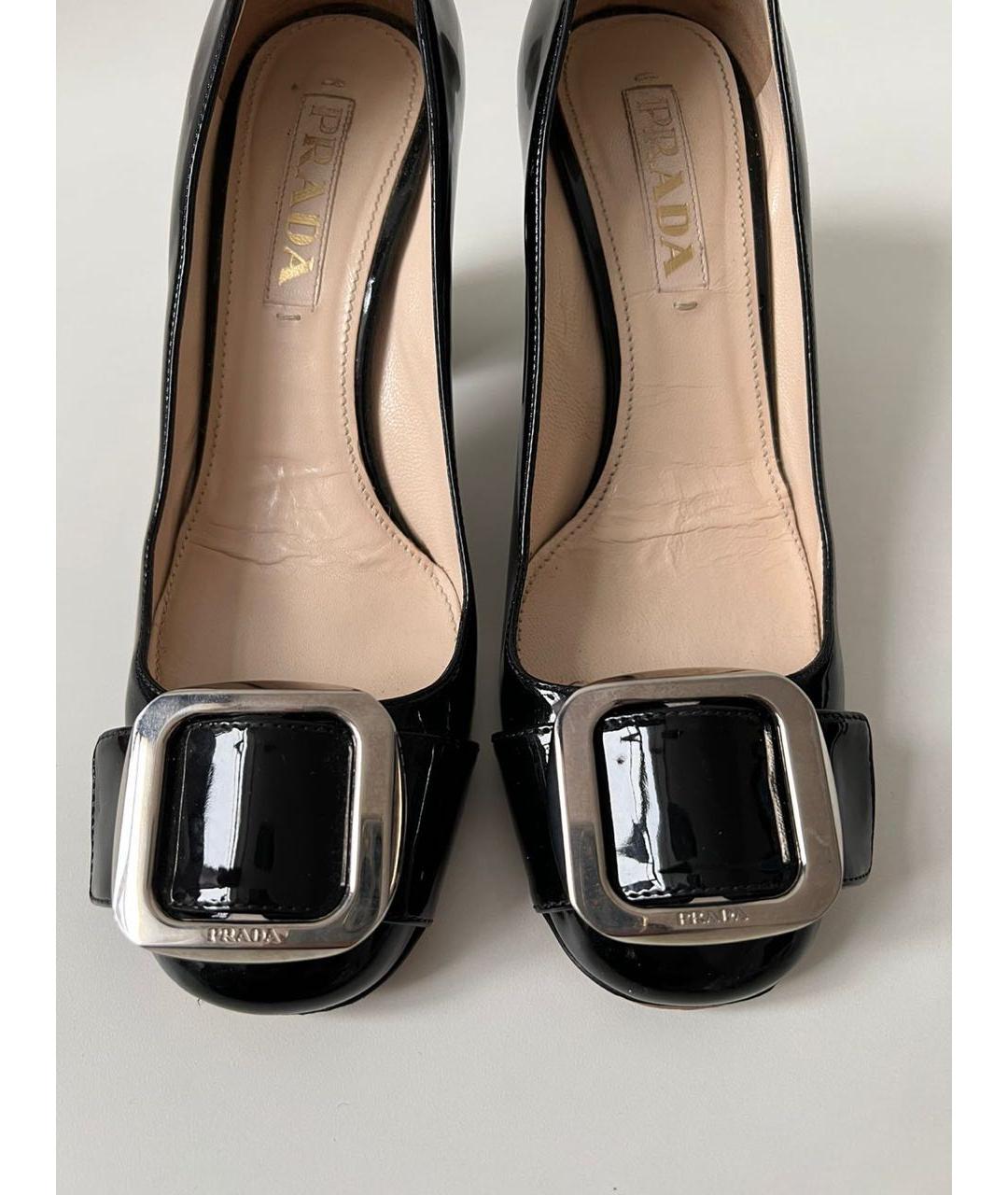 PRADA Черные туфли из лакированной кожи, фото 3