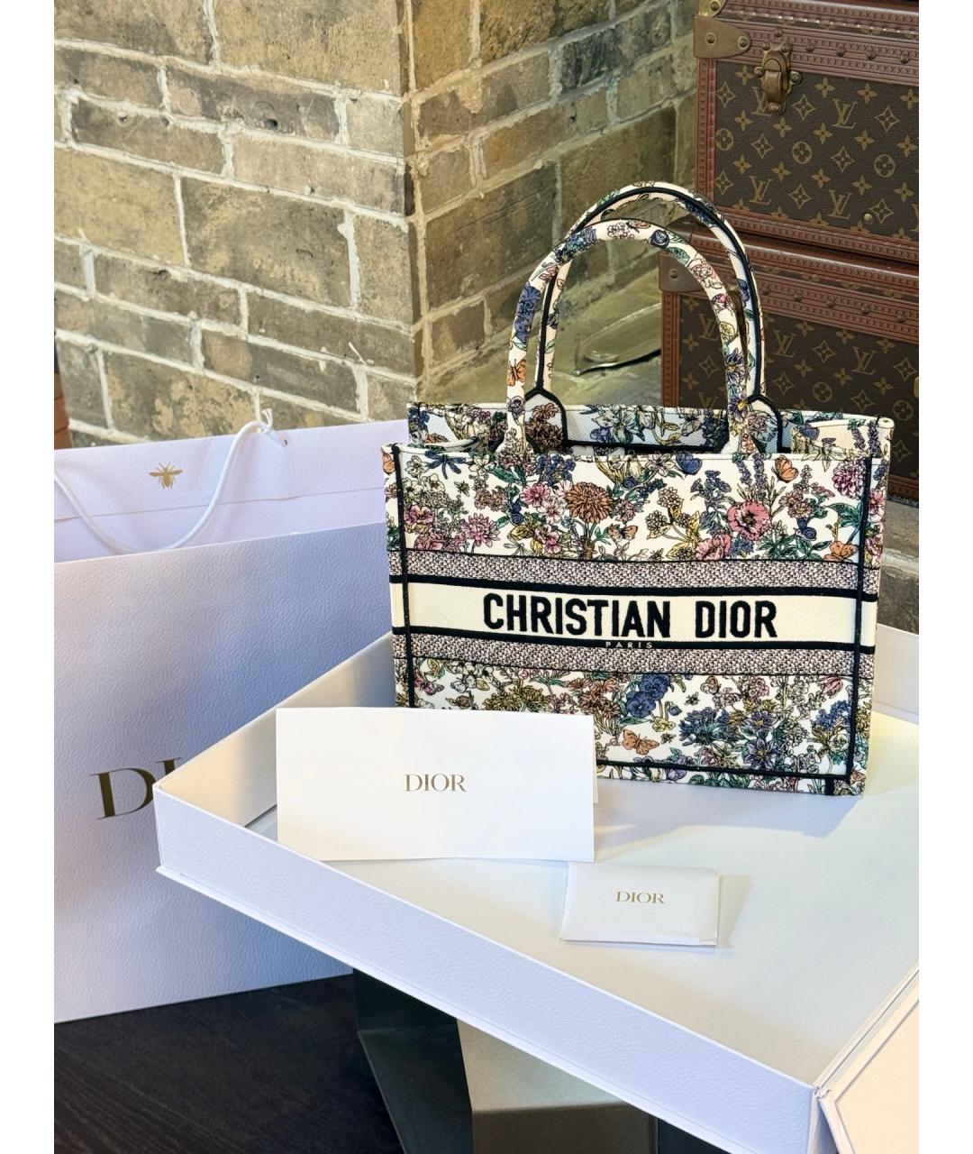 CHRISTIAN DIOR Мульти жаккардовая сумка тоут, фото 2