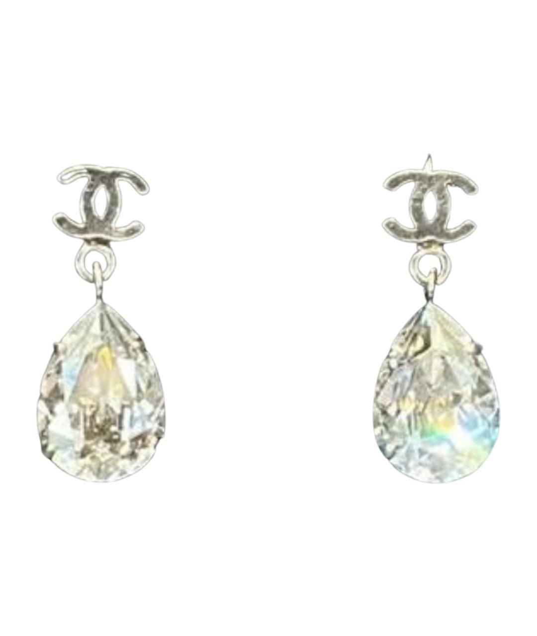 CHANEL Серебряные серьги, фото 1