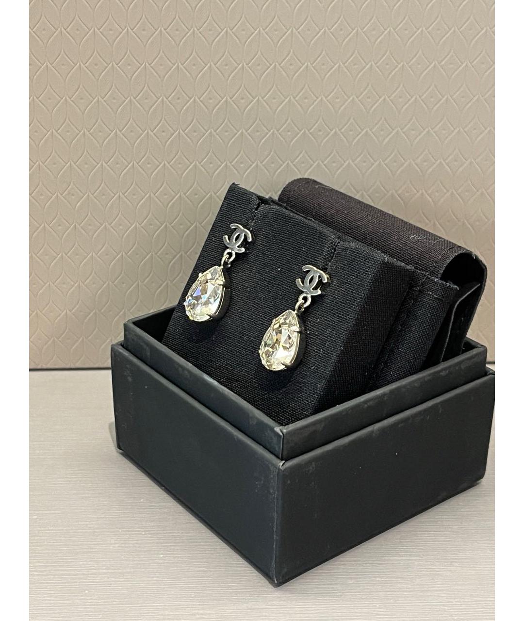 CHANEL Серебряные серьги, фото 3