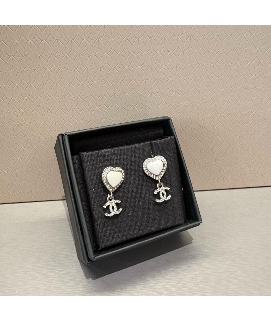 CHANEL Серебряные серьги, фото 2