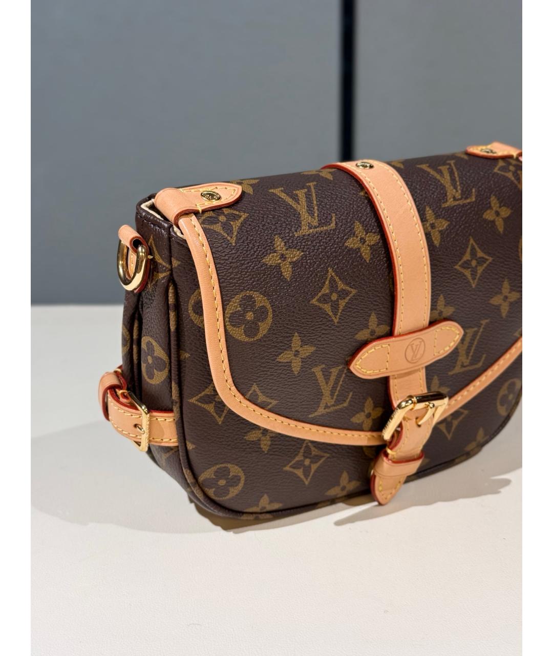 LOUIS VUITTON Коричневая сумка через плечо, фото 5