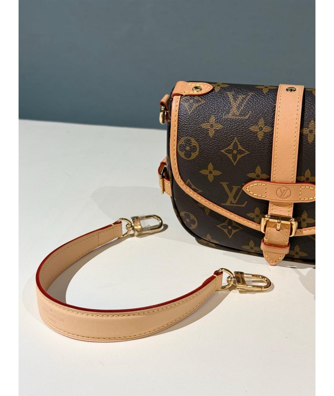 LOUIS VUITTON Коричневая сумка через плечо, фото 3