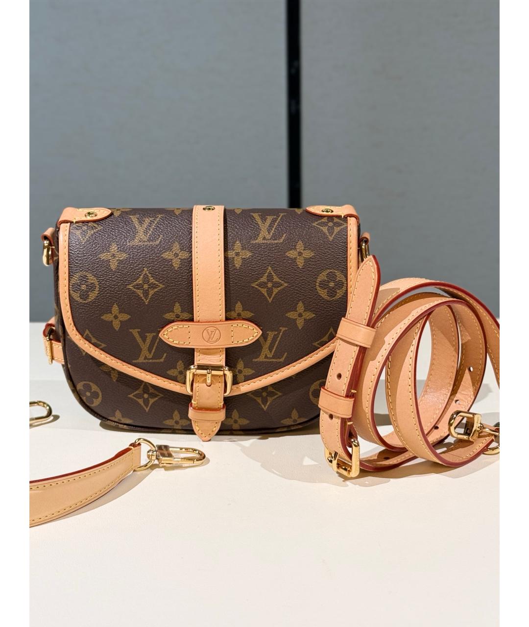 LOUIS VUITTON Коричневая сумка через плечо, фото 10