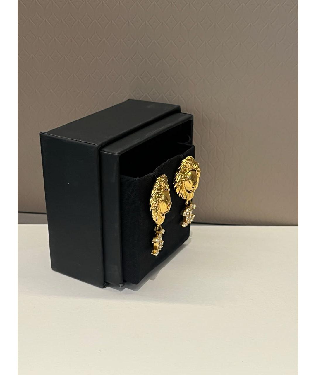 CHANEL Золотые серьги, фото 2