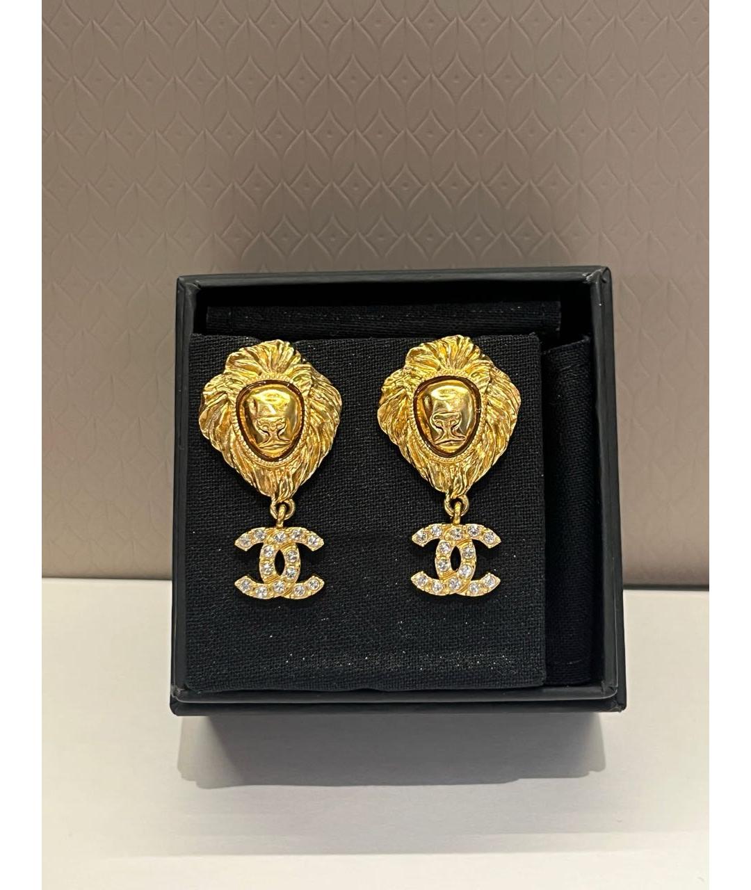 CHANEL Золотые серьги, фото 4