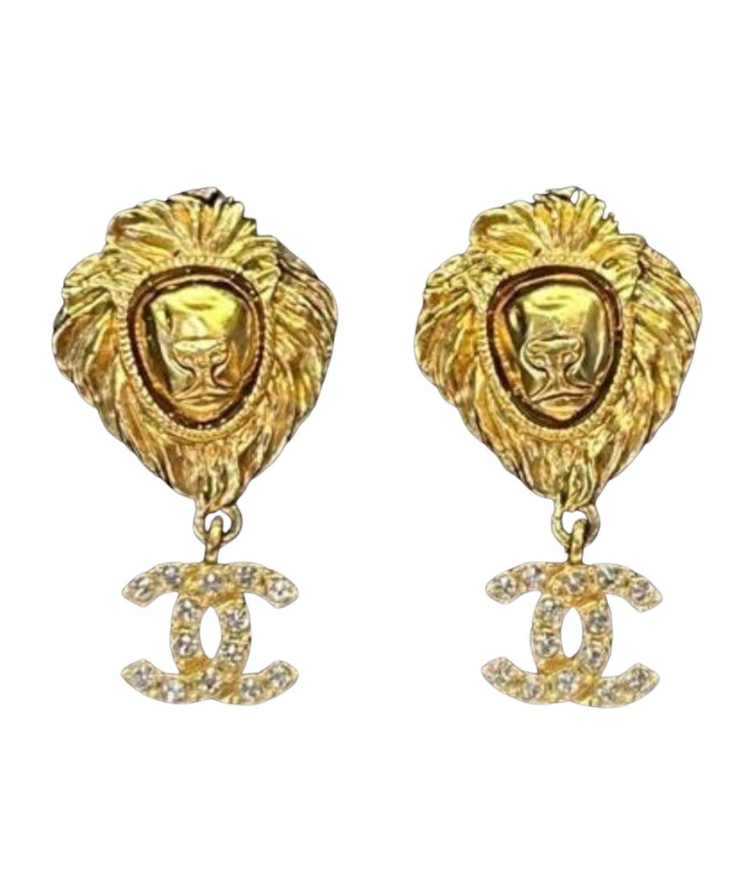 CHANEL Золотые серьги, фото 1