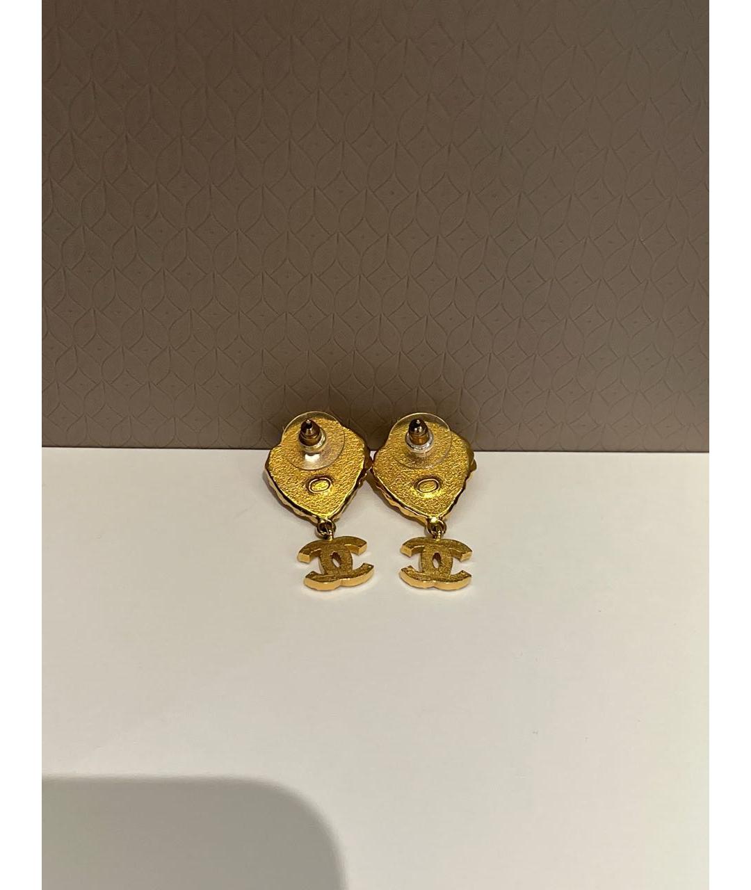 CHANEL Золотые серьги, фото 5