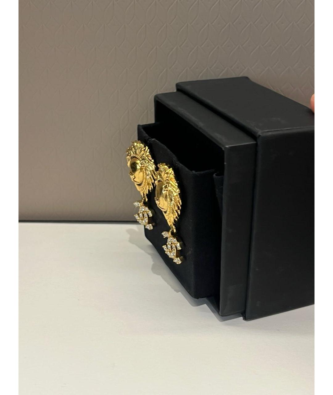 CHANEL Золотые серьги, фото 3