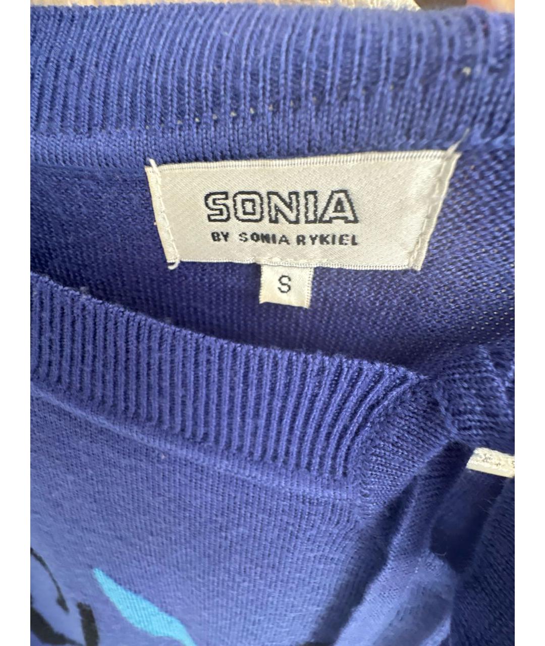 SONIA RYKIEL Фиолетовый шерстяной джемпер / свитер, фото 3