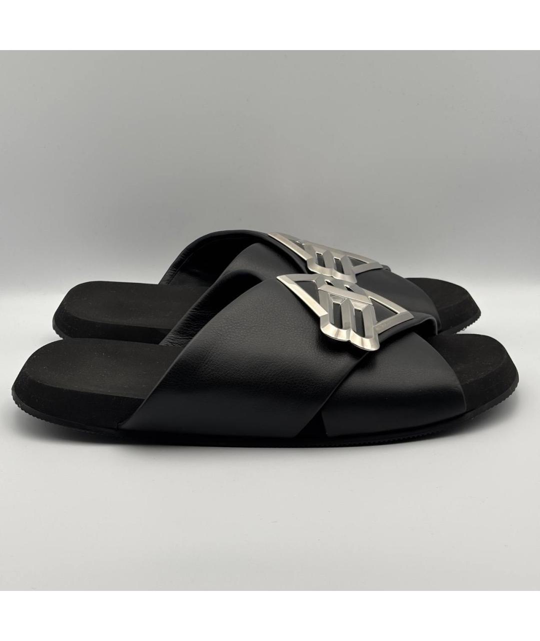 BALENCIAGA Черные шлепанцы, фото 6