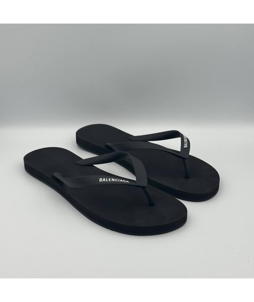 BALENCIAGA Черные шлепанцы, фото 2