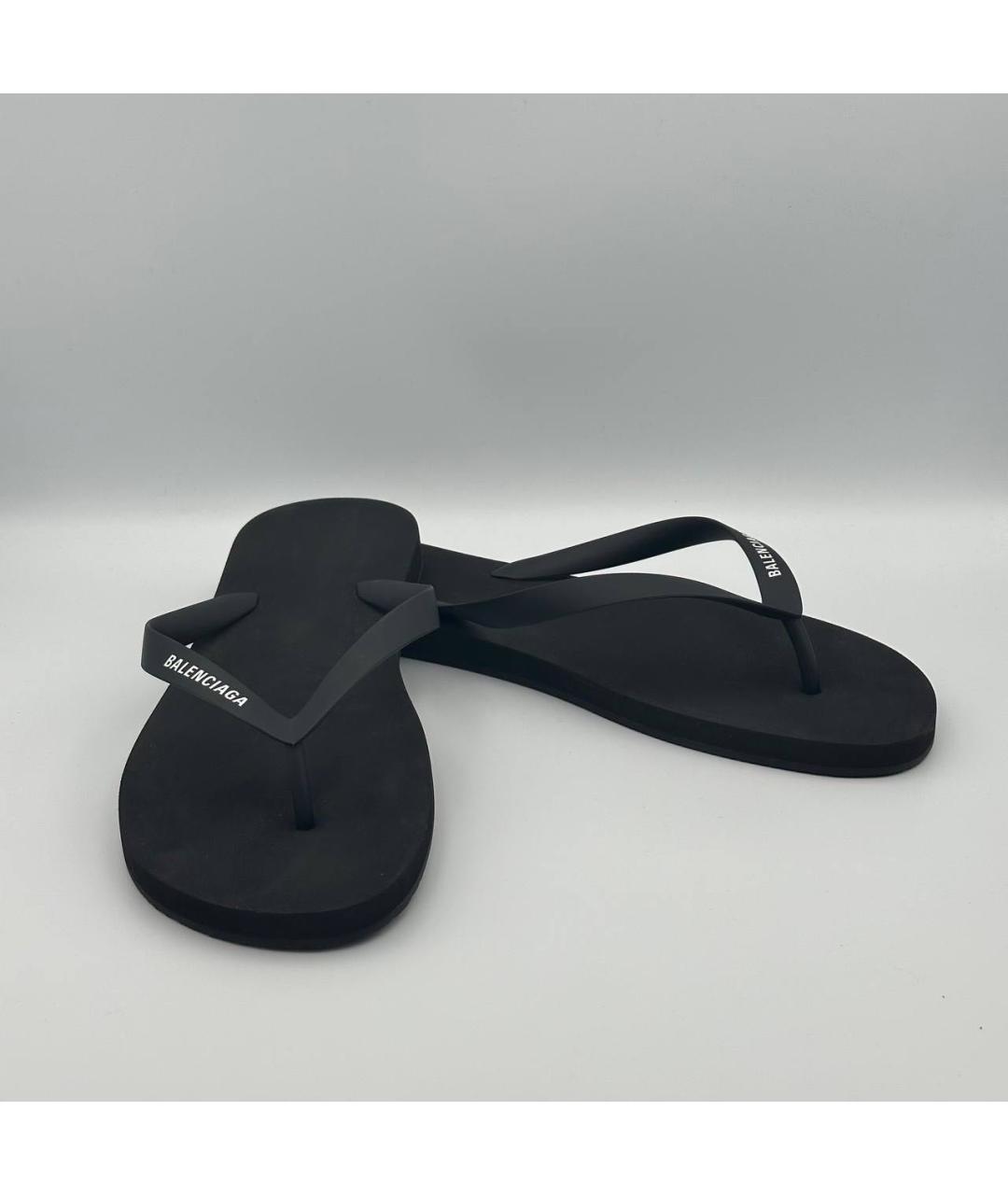 BALENCIAGA Черные шлепанцы, фото 4