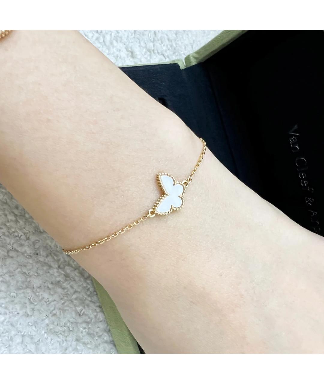 VAN CLEEF & ARPELS Белый браслет из желтого золота, фото 3