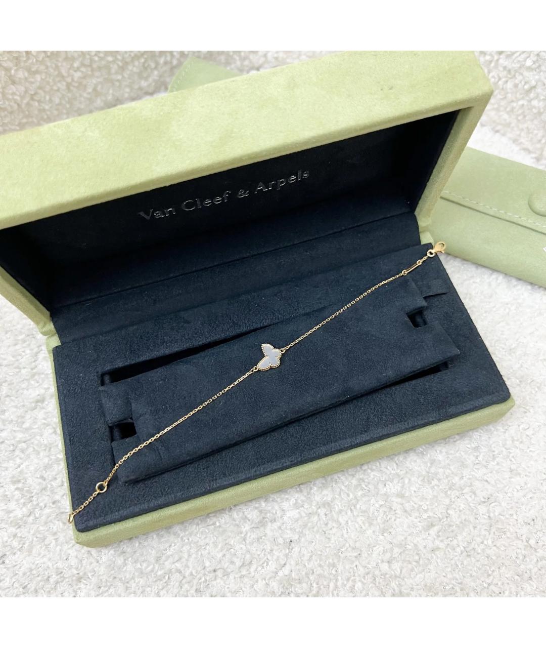 VAN CLEEF & ARPELS Белый браслет из желтого золота, фото 2