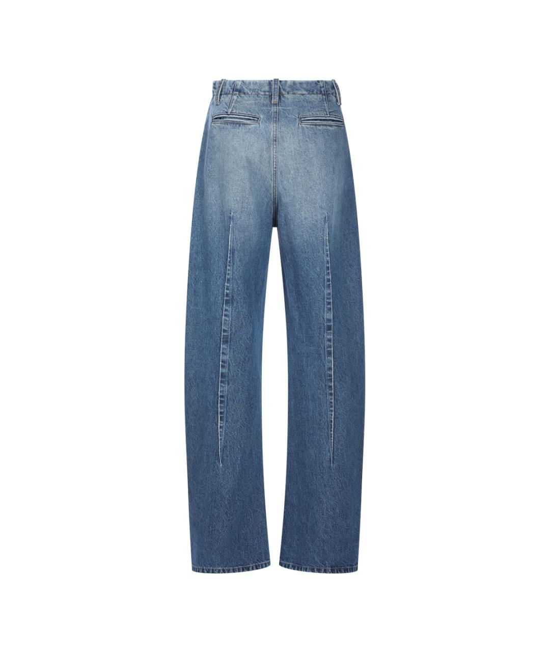 MM6 MAISON MARGIELA Голубые прямые джинсы, фото 4