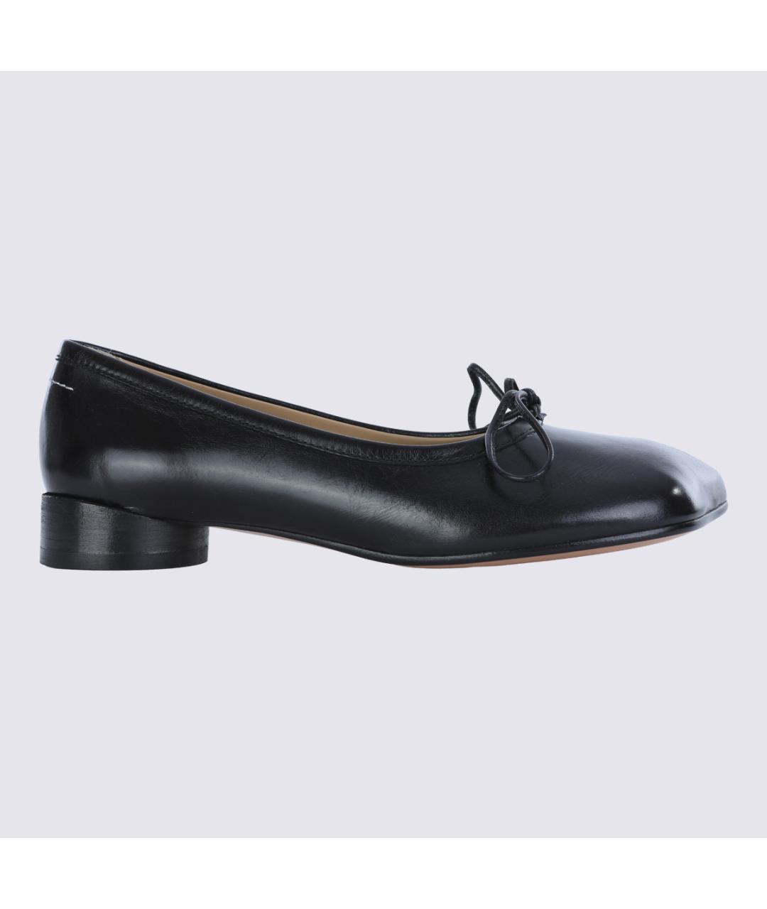 MM6 MAISON MARGIELA Черные кожаные туфли, фото 2
