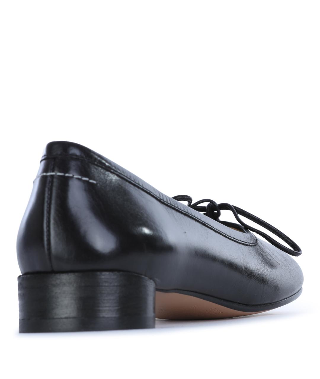 MM6 MAISON MARGIELA Черные кожаные туфли, фото 6