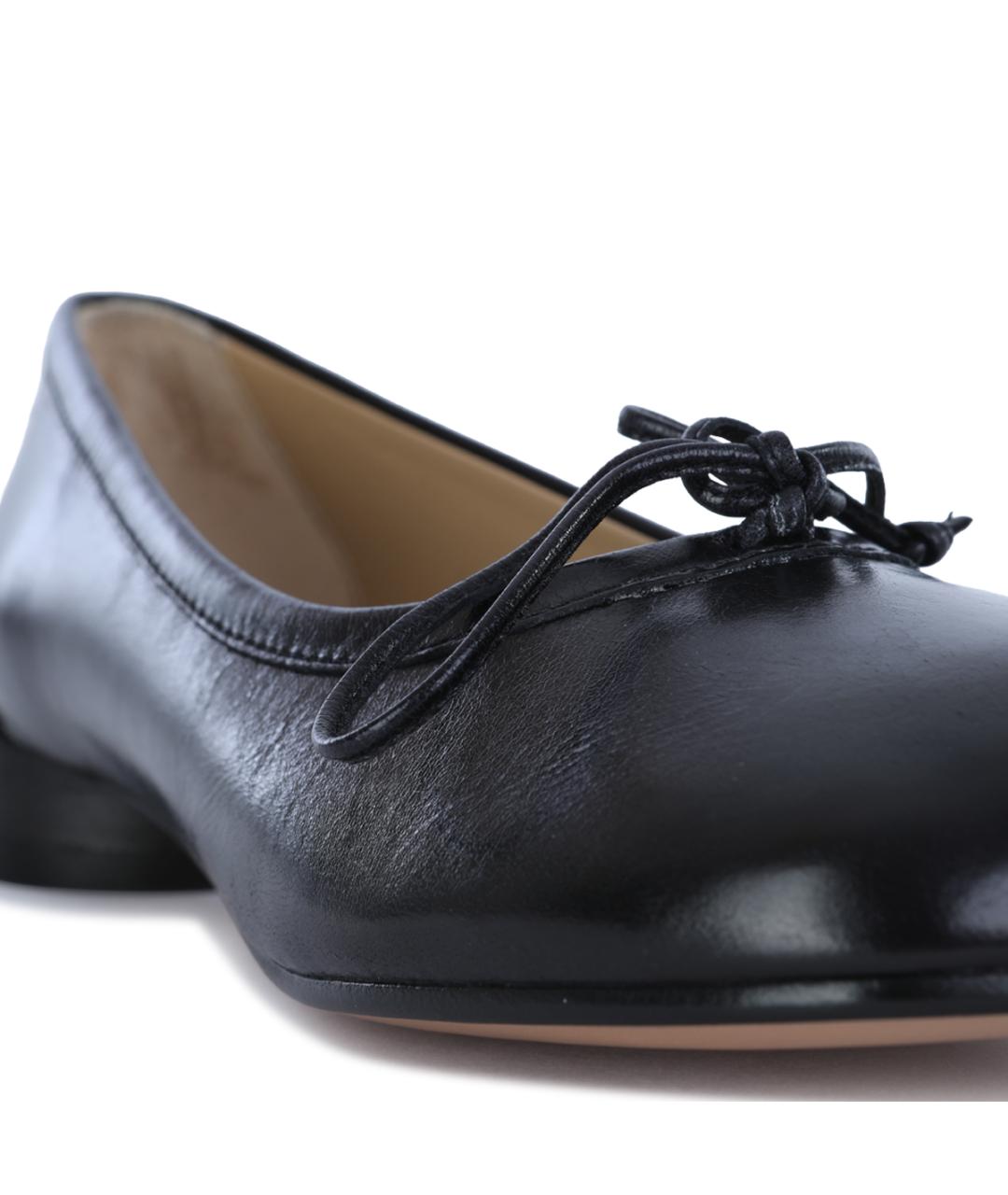 MM6 MAISON MARGIELA Черные кожаные туфли, фото 8