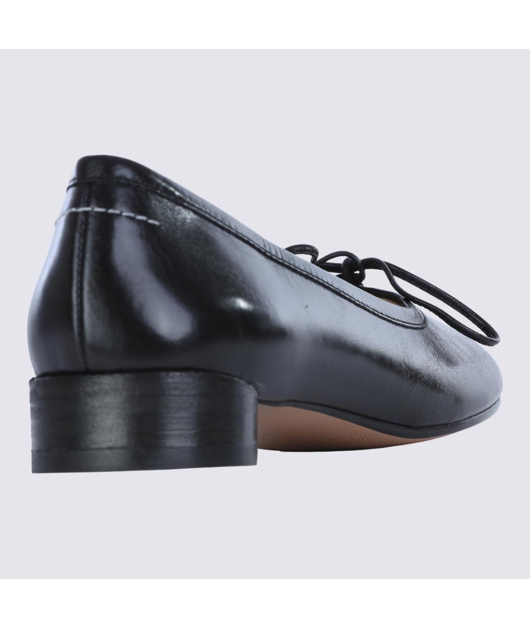 MM6 MAISON MARGIELA Черные кожаные туфли, фото 5