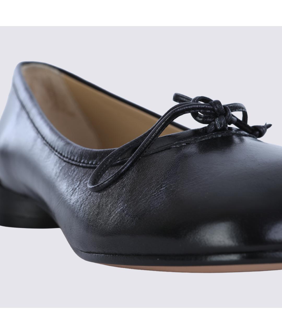 MM6 MAISON MARGIELA Черные кожаные туфли, фото 7