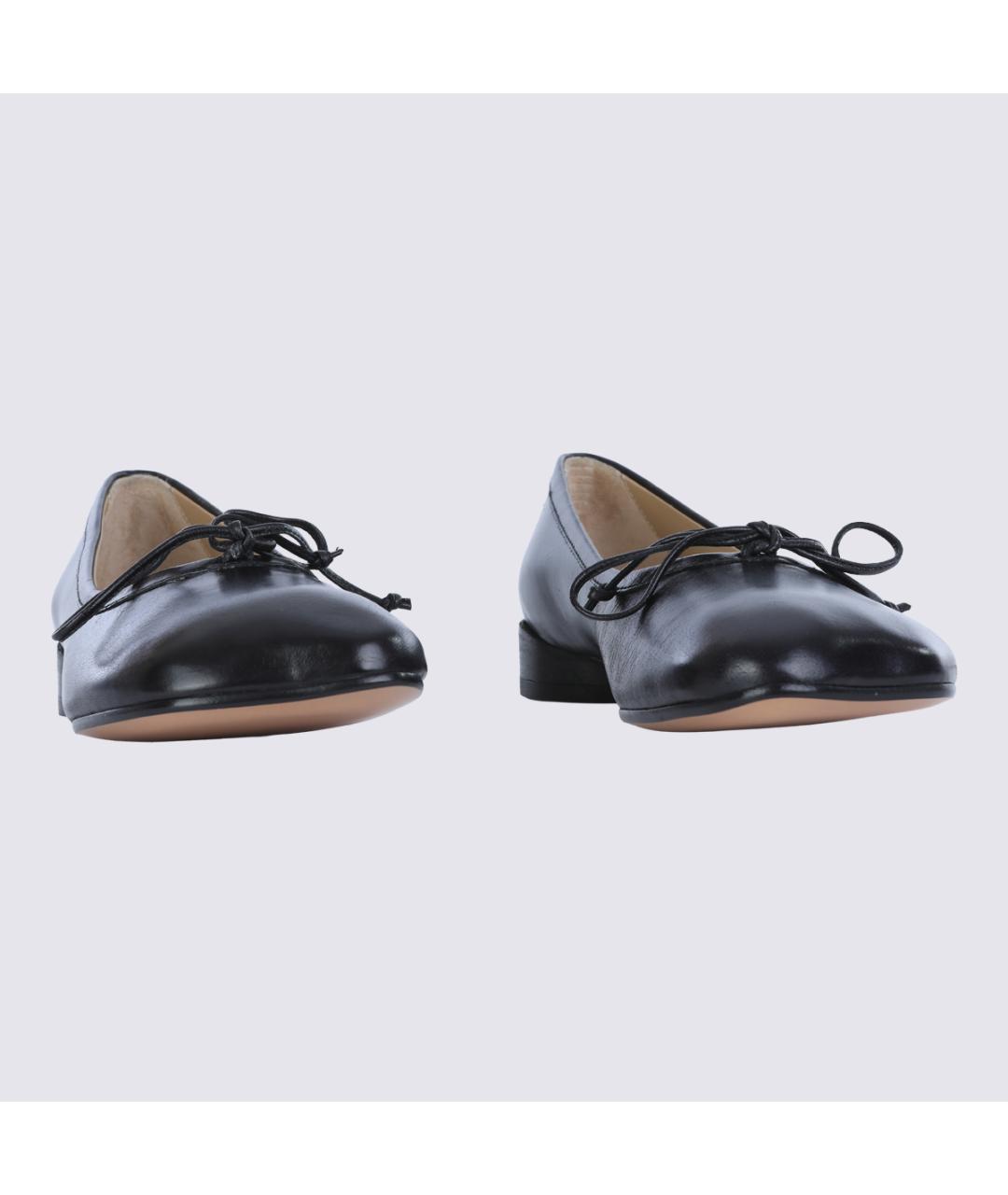 MM6 MAISON MARGIELA Черные кожаные туфли, фото 3