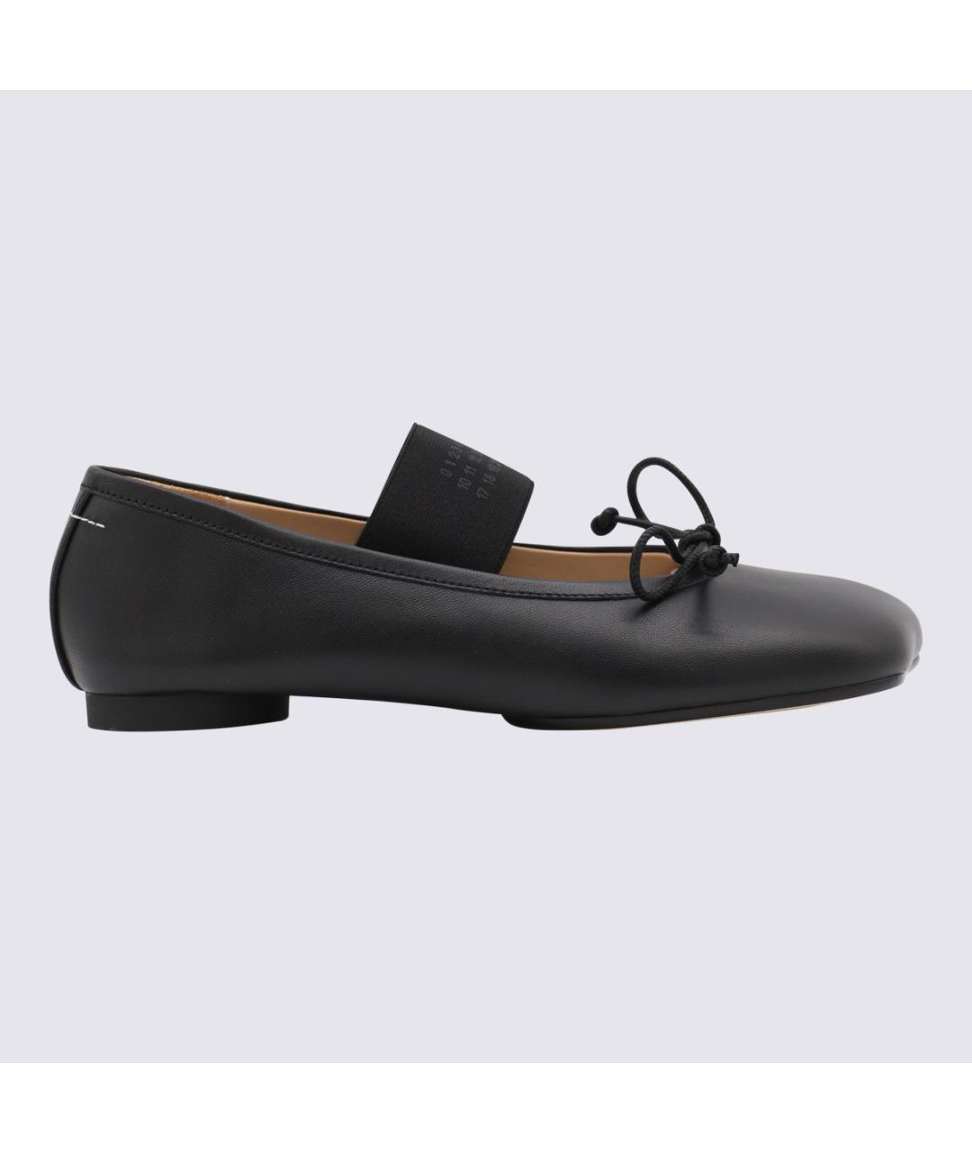 MM6 MAISON MARGIELA Черные кожаные балетки, фото 5
