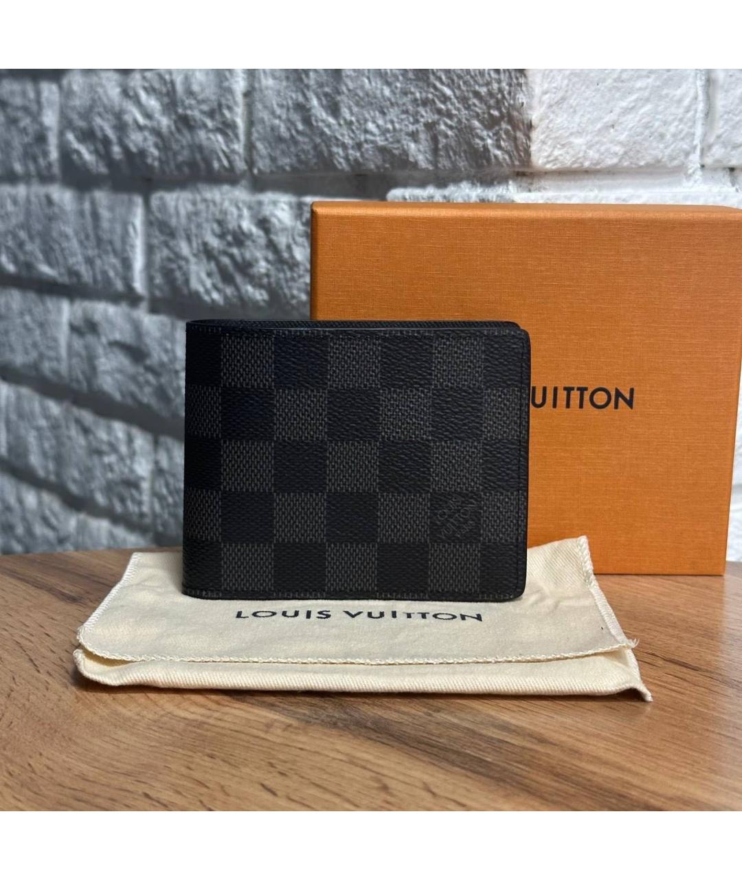 LOUIS VUITTON Черный кошелек, фото 2