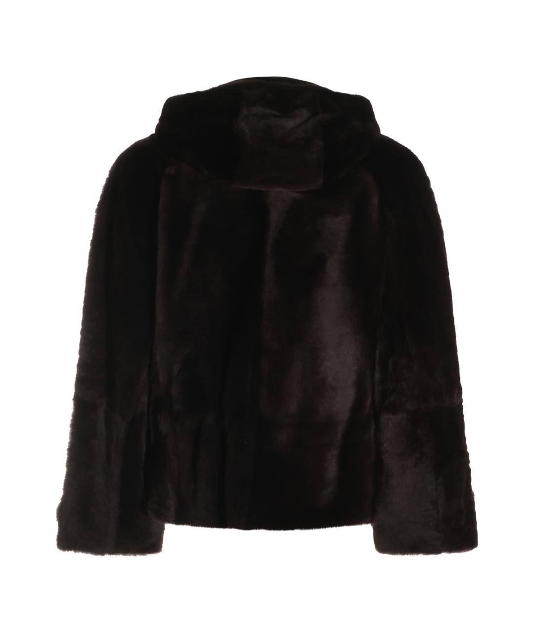 BRUNELLO CUCINELLI Коричневая меховая куртка, фото 2