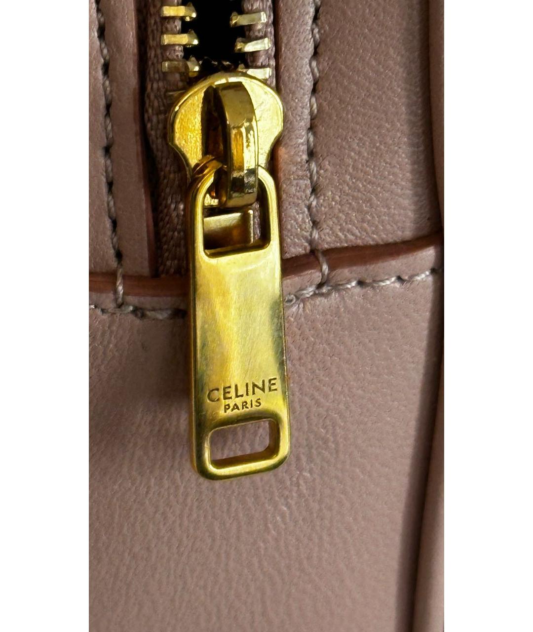 CELINE Розовая кожаная поясная сумка, фото 8